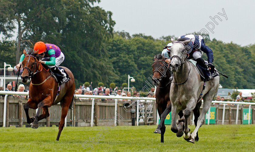 Snow-Lantern-0005 
 SNOW LANTERN (right, Sean Levey) beats LADY BOWTHORPE (left) in The Tattersalls Falmouth Stakes
Newmarket 9 Jul 2021 - Pic Steven Cargill / Racingfotos.com