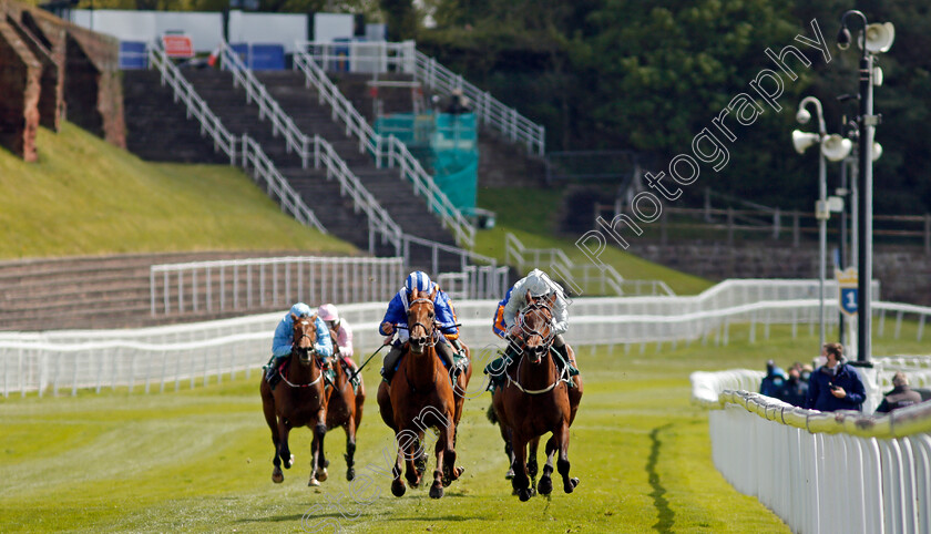 Dubai-Fountain-0003 
 DUBAI FOUNTAIN (right, Franny Norton) beats ZEYAADAH (left) in The Weatherbys ePassport Cheshire Oaks
Chester 5 May 2021 - Pic Steven Cargill / Racingfotos.com