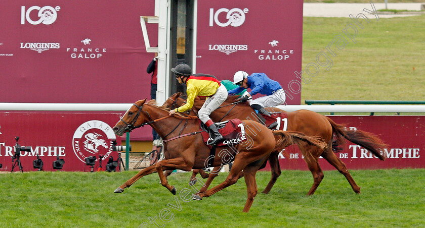 Torquator-Tasso-0011 
 TORQUATOR TASSO (Rene Piechulek) wins The Qatar Prix De L'Arc de Triomphe
Longchamp 3 Oct 2021 - Pic Steven Cargill / Racingfotos.com