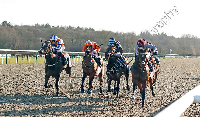 Almufti-0004 
 ALMUFTI (Jack Mitchell) wins The Bombardier March To Your Own Drum Handicap
Lingfield 8 Feb 2020 - Pic Steven Cargill / Racingfotos.com