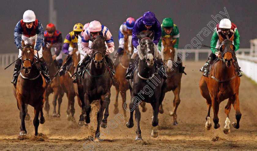 Arthur s-Angel-0004 
 ARTHUR'S ANGEL (2nd right, David Probert) wins The tote Placepot Your Frsit Bet Nursery Div2
Chelmsford 27 Nov 2020 - Pic Steven Cargill / Racingfotos.com