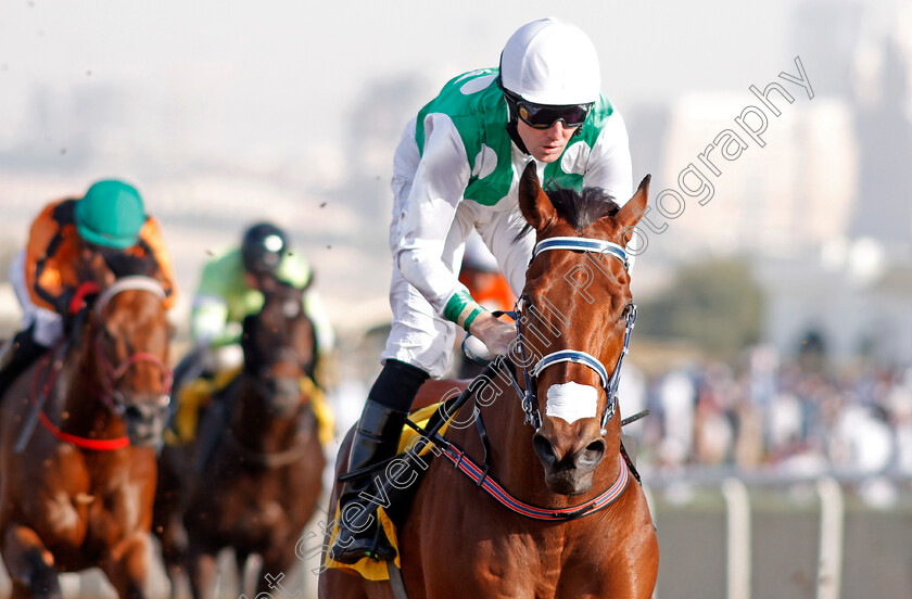 Kowaiyess-0006 
 KOWAIYESS (Pat Cosgrave) wins The SIS Handicap Jebel Ali 9 Mar 2018 - Pic Steven Cargill / Racingfotos.com