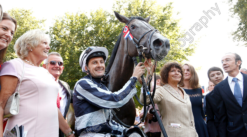 Alpha-Centauri-0009 
 ALPHA CENTAURI (Colm O'Donoghue) with Jessica Harrington and Maria Niarchos after The Tattersalls Falmouth Stakes
Newmarket 13 Jul 2018 - Pic Steven Cargill / Racingfotos.com