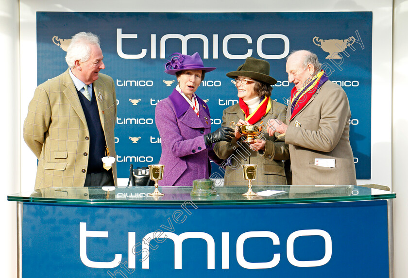 Native-River-0018 
 Presentation by The Princess Royal to Garth and Anne Broom for The Timico Cheltenham Gold Cup won by NATIVE RIVER Cheltenham 16 Mar 2018 - pic Steven Cargill / Racingfotos.com