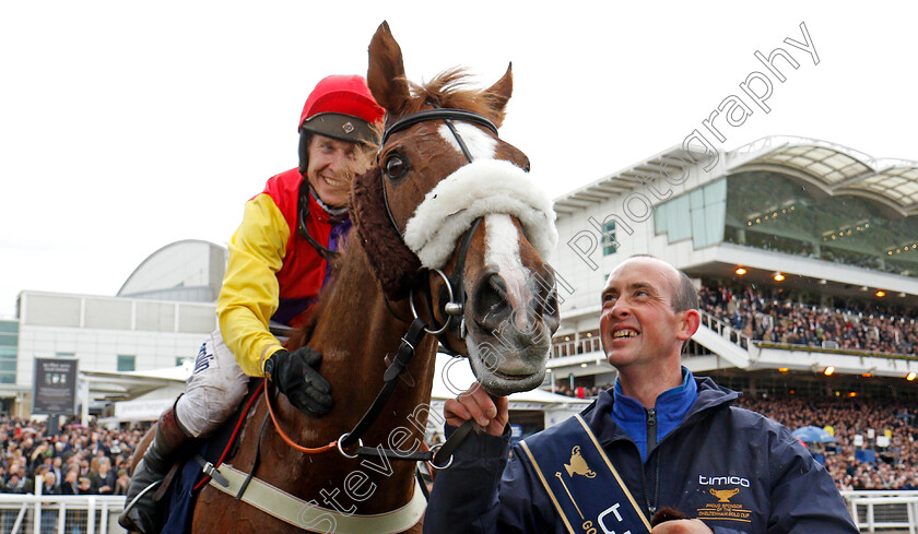 Native-River-0012 
 NATIVE RIVER (Richard Johnson) after The Timico Cheltenham Gold Cup Cheltenham 16 mar 2018 - Pic Steven Cargill / Racingfotos.com