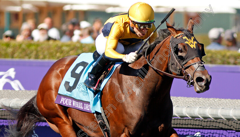 Four-Wheel-Drive-0007 
 FOUR WHEEL DRIVE (Irad Ortiz) wins The Breeders' Cup Juvenile Turf Sprint
Santa Anita USA 1 Nov 2019 - Pic Steven Cargill / Racingfotos.com