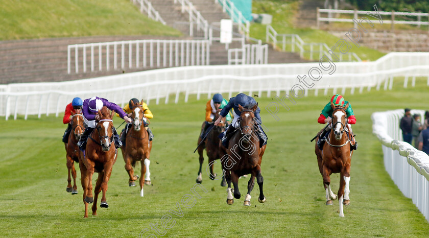 Temple-Of-Artemis-0001 
 TEMPLE OF ARTEMIS (centre, Ryan Moore) beats MR ALAN (left) and TROJAN HORSE (right) in The Roofing Consultants Group Handicap
Chester 5 May 2022 - Pic Steven Cargill / Racingfotos.com