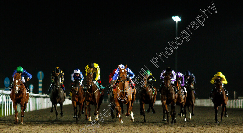 Flaming-Spear-0001 
 FLAMING SPEAR (centre, Robert Winston) beats HATHAL (left) in The British Stallion Studs EBF Hyde Stakes
Kempton 21 Nov 2018 - Pic Steven Cargill / Racingfotos.com