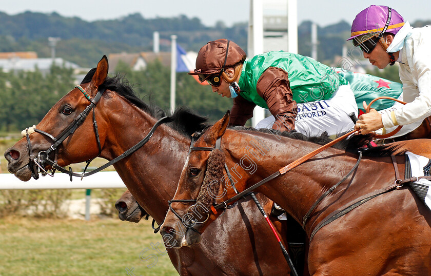 San-Remo-0005 
 SAN REMO (Mickael Barzalona) wins the Prix De Cosqueville
Deauville 8 Aug 2020 - Pic Steven Cargill / Racingfotos.com