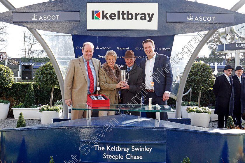 Regal-Encore-0008 
 Presentation to Frank Berry for The Keltbray Swinley Chase Ascot 17 Feb 2018 - Pic Steven Cargill / Racingfotos.com