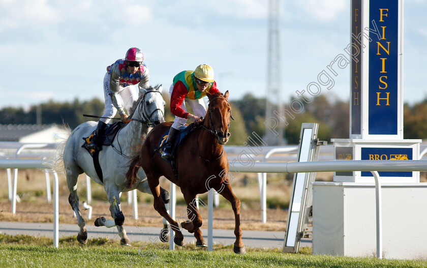 Summershine-0002 
 SUMMERSHINE (Oliver Wilson) wins The Sixt Bro Park Festival Handicap 
Bro Park, Sweden 23 Sep 2018 - Pic Steven Cargill / Racingfotos.com