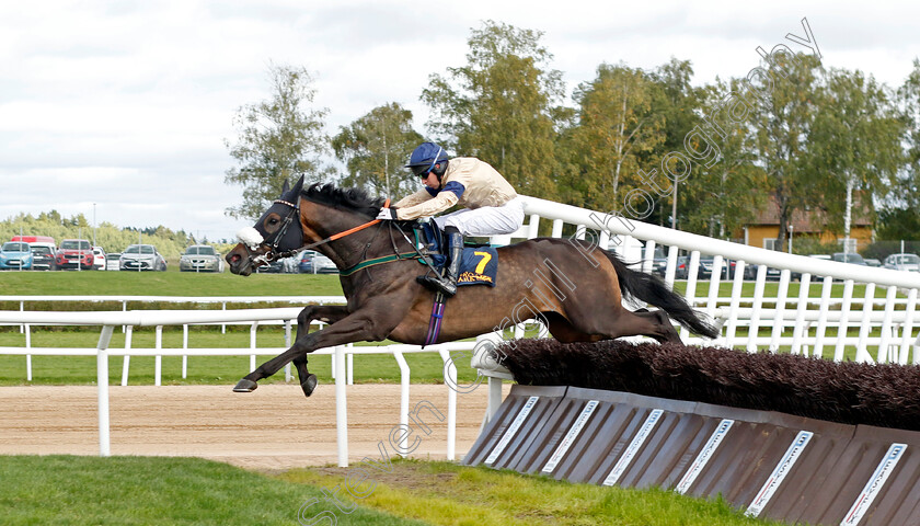 Al-Zaraqaan-0005 
 AL ZARAQAAN (Gavin Sheehan) wins The H.M. Drottningens Pris 
Bro Park, Sweden 18 Sep 2022 - Pic Steven Cargill / Racingfotos.com