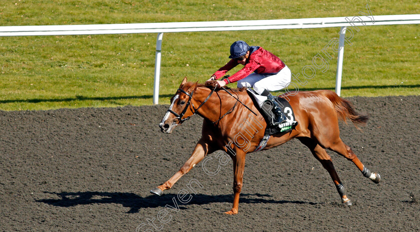 Lilac-Road-0003 
 LILAC ROAD (James Doyle) wins The Unibet You're On Fillies Conditions Stakes
Kempton 5 Apr 2021 - Pic Steven Cargill / Racingfotos.com