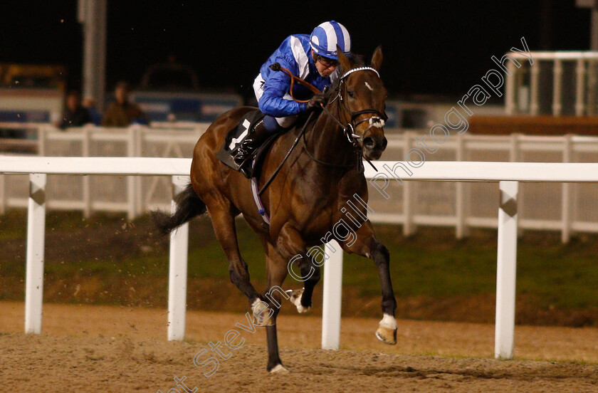 Raheeb-0004 
 RAHEEB (Jim Crowley) wins The totepool Cashback Club At totesport.com Fillies Novice Stakes
Chelmsford 29 Nov 2018 - Pic Steven Cargill / Racingfotos.com