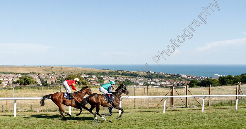 Jack-Taylor-0005 
 JACK TAYLOR (Shane Kelly) beats JEOPARDY JOHN (red) in The mintbet.com The Home of Refreshing Odds Handicap
Brighton 3 Jul 2018 - Pic Steven Cargill / Racingfotos.com