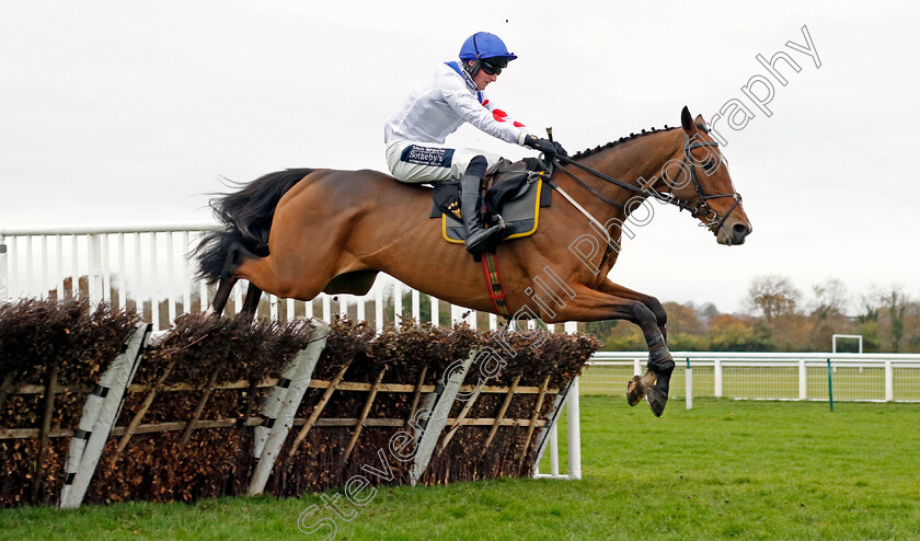 Lord-Of-Cheshire-0002 
 LORD OF CHESHIRE (Finn Lambert) wins The Bluenose Day Conditional Jockeys Handicap Hurdle
Warwick 22 Nov 2023 - Pic Steven Cargill / Racingfotos.com