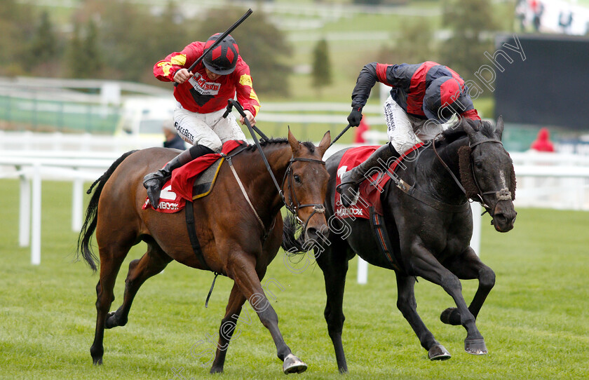 Relentless-Dreamer-0004 
 RELENTLESS DREAMER (right, Adam Wedge) beats COGRY (left) in The Matchbook Betting Exchange Handicap Chase
Cheltenham 27 Oct 2018 - Pic Steven Cargill / Racingfotos.com