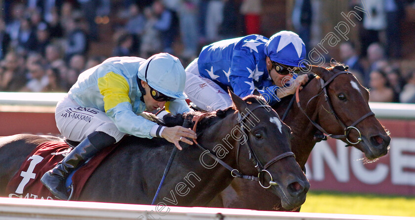 Ramadan-0002 
 RAMADAN (left, A Lemaitre) beats ANDROMEDE (right) in The Qatar Prix Daniel Wildenstein
Longchamp 5 Oct 2024 - Pic Steven Cargill / Racingfotos.com