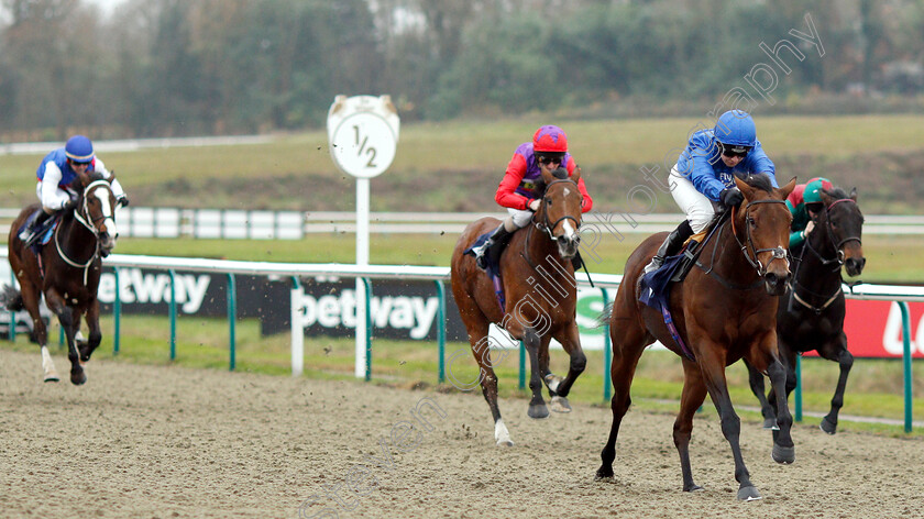 Cantiniere-0002 
 CANTINIERE (Hayley Turner) wins The sunracing.co.uk EBF Novice Stakes
Lingfield 5 Dec 2018 - Pic Steven Cargill / Racingfotos.com