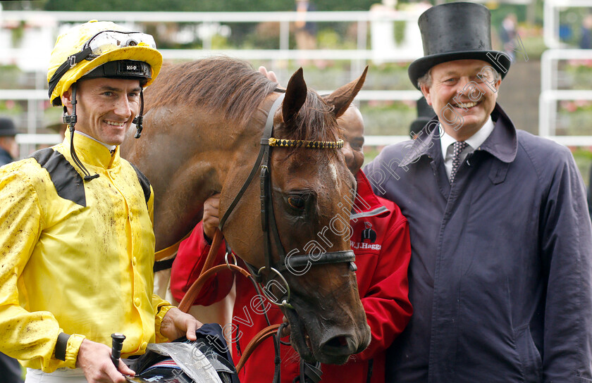 Addeybb-0008 
 ADDEYBB (Daniel Tudhope) with William Haggas after The Wolferton Stakes
Royal Ascot 18 Jun 2019 - Pic Steven Cargill / Racingfotos.com