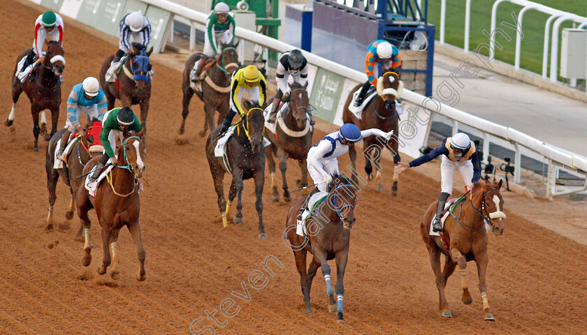 Deebagee-0001 
 DEEBAGEE (centre, A Moreno) beats BAATOOA (right) in The Dr. Sulaiman Alhabib Handicap
King Abdulaziz RaceCourse, Riyadh, Saudi Arabia 25 Feb 2022 - Pic Steven Cargill / Racingfotos.com