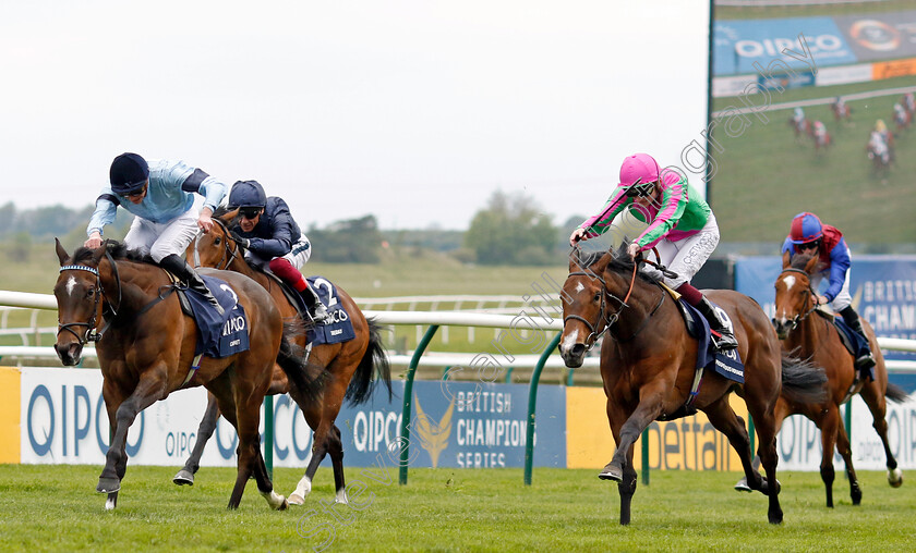 Cachet-0008 
 CACHET (James Doyle) beats PROSPEROUS VOYAGE (right) in The Qipco 1000 Guineas
Newmarket 1 May 2022 - Pic Steven Cargill / Racingfotos.com