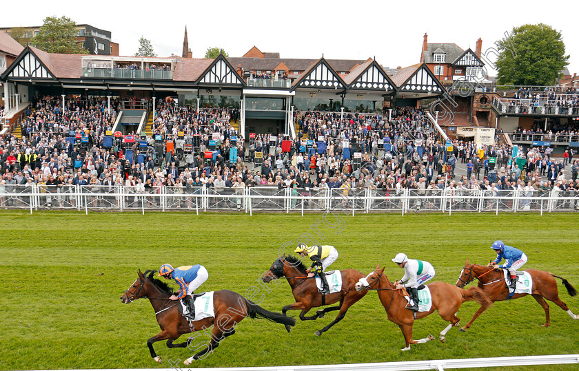 Magic-Wand-0003 
 MAGIC WAND (Ryan Moore) leads on the first circuit on her way to winning The Arkle Finance Cheshire Oaks Stakes Chester 9 May 2018 - Pic Steven Cargill / Racingfotos.com