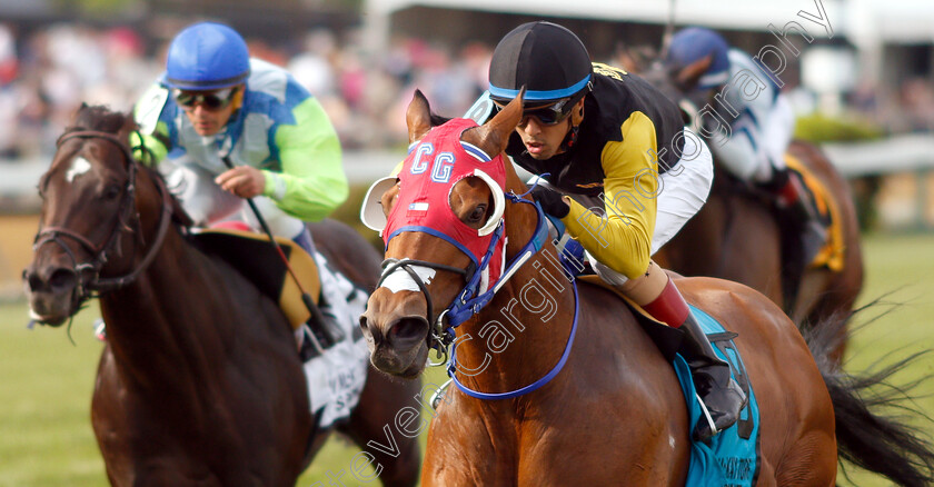 Completed-Pass-0003 
 COMPLETED PASS (Victor Carrasso) wins The Jim McKay Turf Sprint
Pimlico, Baltimore USA, 17 May 2019 - Pic Steven Cargill / Racingfotos.com