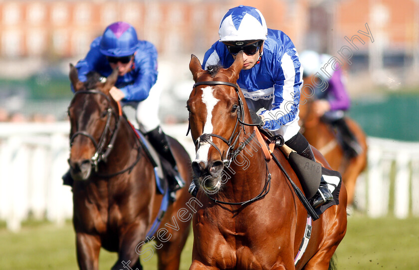 Fox-Chairman-0005 
 FOX CHAIRMAN (Silvestre De Sousa) wins The Dubai Duty Free Tennis Championships Maiden Stakes Div1
Newbury 13 Apr 2019 - Pic Steven Cargill / Racingfotos.com