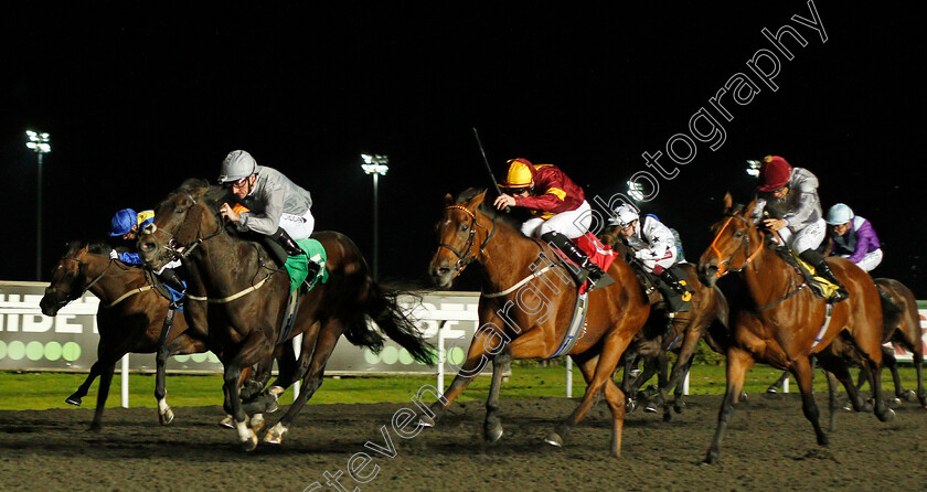 Invasion-Day-0001 
 INVASION DAY (Daniel Tudhope) beats DELILAH PARK (centre) in The 32Red Casino Handicap
Kempton 9 Oct 2019 - Pic Steven Cargill / Racingfotos.com