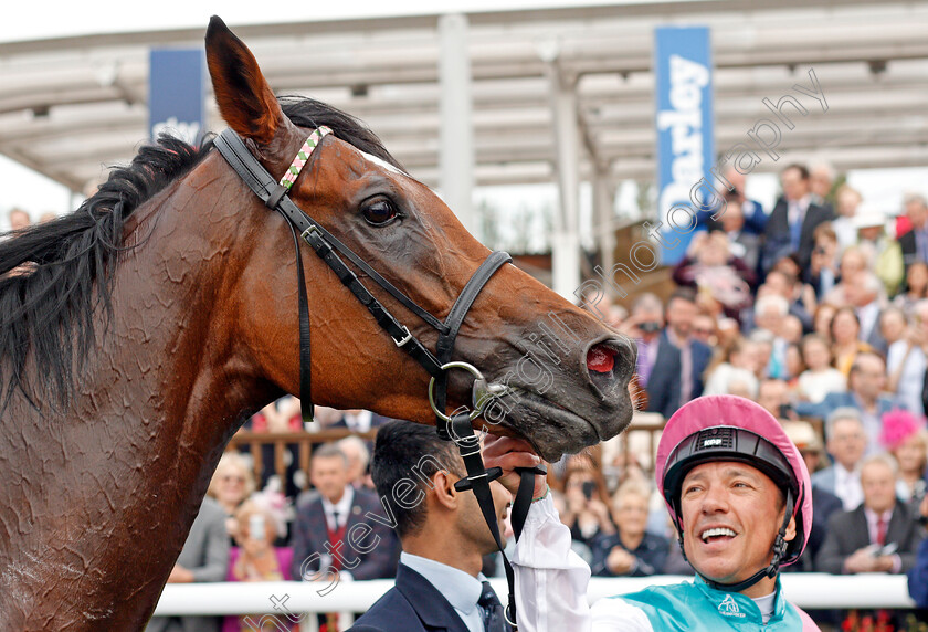 Enable-0015 
 ENABLE (Frankie Dettori) after The Darley Yorkshire Oaks
York 22 Aug 2019 - Pic Steven Cargill / Racingfotos.com