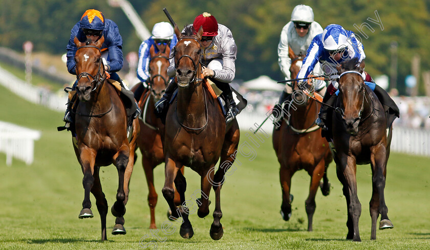 Al-Anoud-0002 
 AL ANOUD (centre, Hector Crouch) beats POWER OF DESTINY (right) and WARDA JAMILA (left) in The British Stallion Studs EBF Fillies Handicap
Goodwood 31 Jul 2024 - Pic Steven Cargill / Racingfotos.com