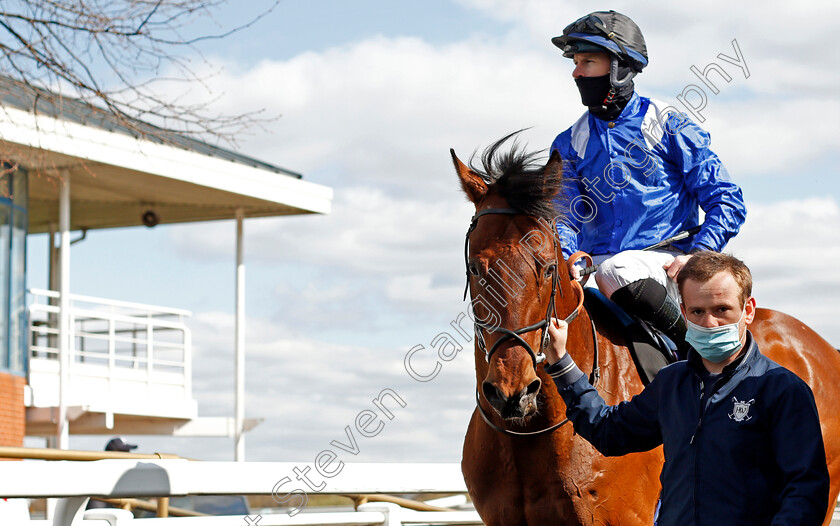 Mashhoor-0007 
 MASHHOOR (Richard Kingscote) after The Mansionbet Bet 10 Get 20 Novice Stakes
Nottingham 7 Apr 2021 - Pic Steven Cargill / Racingfotos.com