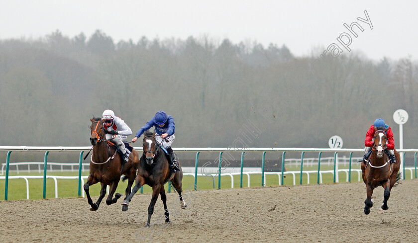 Pride-Of-England-0002 
 PRIDE OF ENGLAND (left, Adam Kirby) beats WESTERN SYMPHONY (centre) in The Get Your Ladbrokes Daily Odds Boost Novice Stakes
Lingfield 10 Mar 2021 - Pic Steven Cargill / Racingfotos.com