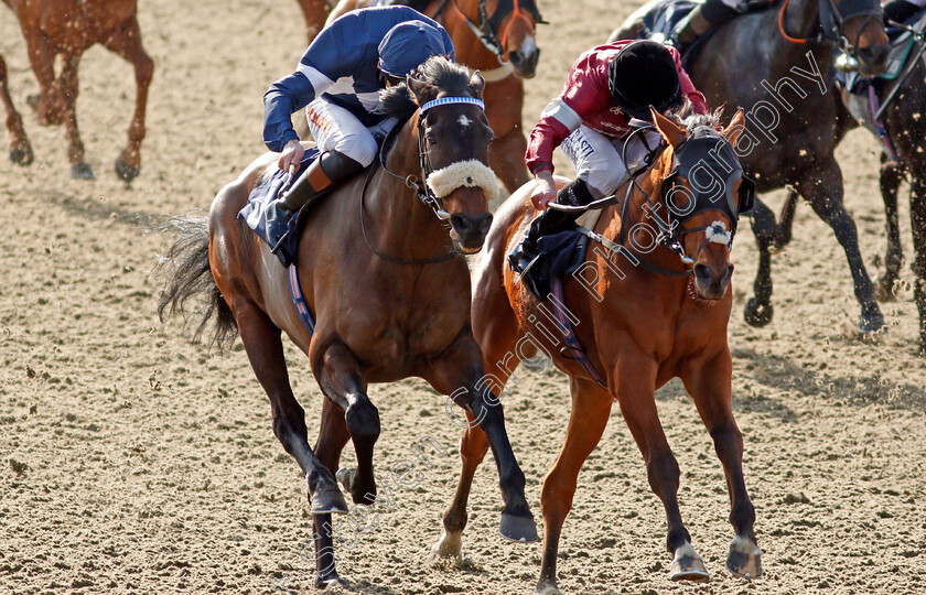 Enough-Already-0003 
 ENOUGH ALREADY (left, Dougie Costello) beats CONVERTIBLE (right) in The Read Katie Walsh On Betway Insider Handicap
Lingfield 27 Feb 2021 - Pic Steven Cargill / Racingfotos.com