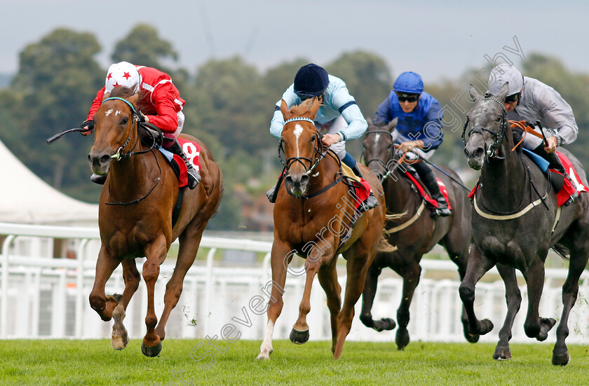 Shuwari-0006 
 SHUWARI (left, Oisin Murphy) beats SOPRANO (centre) and FALLEN ANGEL (right) in The European Bloodstock News EBF Star Stakes
Sandown 27 Jul 2023 - Pic Steven Cargill / Racingfotos.com