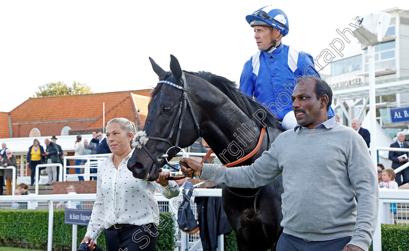 Mutasaabeq-0011 
 MUTASAABEQ (Jim Crowley) winner of The Al Basti Equiworld Dubai Joel Stakes
Newmarket 29 Sep 2023 - Pic Steven Cargill / Racingfotos.com