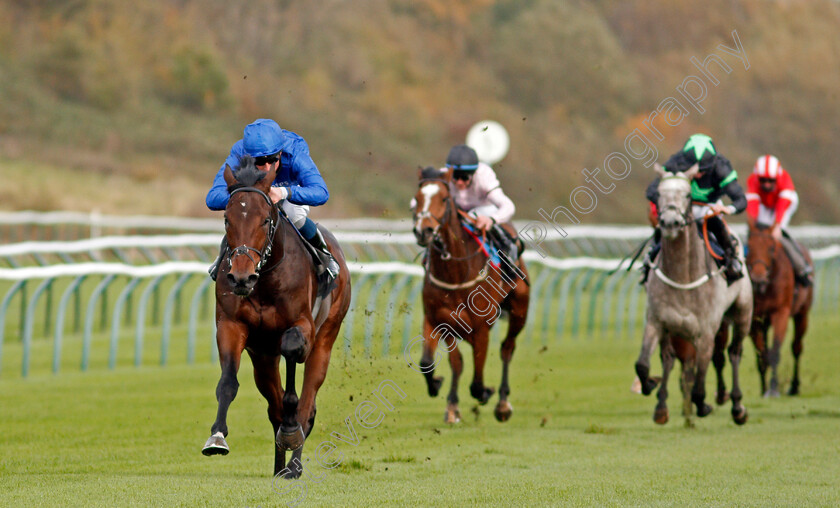 Adayar-0004 
 ADAYAR (William Buick) wins The EBF Stallions Golden Horn Maiden Stakes
Nottingham 28 Oct 2020 - Pic Steven Cargill / Racingfotos.com