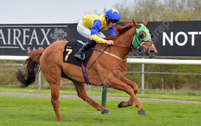 Nine-Elms-0005 
 NINE ELMS (Lewis Edmunds) wins The Castle Rock Betty Holmes Memorial Handicap
Nottingham 22 Apr 2023 - Pic Steven Cargill / Becky Bailey / Racingfotos.com