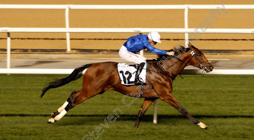 Mountain-Hunter-0006 
 MOUNTAIN HUNTER (Christophe Soumillon) wins The EGA Casthouse Trophy Handicap Meydan 25 Jan 2018 - Pic Steven Cargill / Racingfotos.com