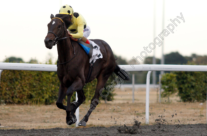 Elasia-0005 
 ELASIA (Andrea Atzeni) wins The 32Red Fillies Novice Stakes
Kempton 8 Aug 2018 - Pic Steven Cargill / Racingfotos.com