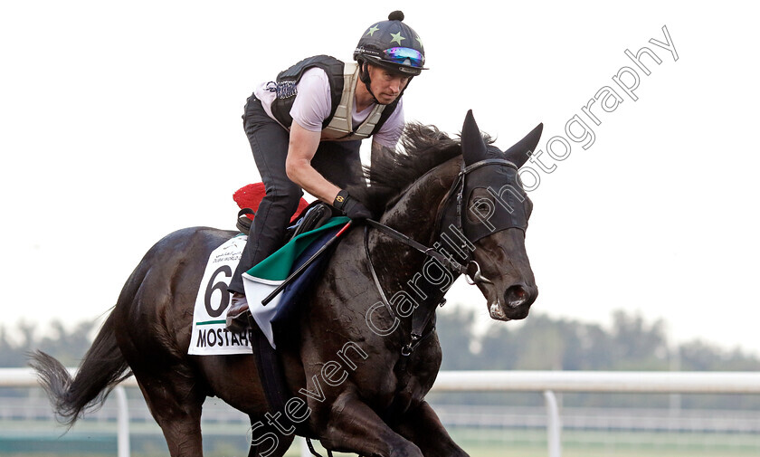 Mostahdaf-0001 
 MOSTAHDAF training for the Sheema Classic
Meydan, Dubai, 21 Mar 2023 - Pic Steven Cargill / Racingfotos.com