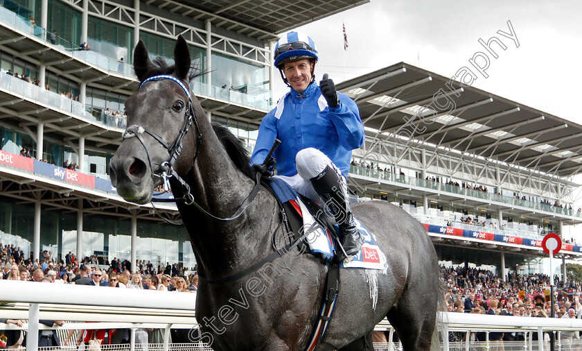 Muntahaa-0010 
 MUNTAHAA (Jim Crowley) after The Sky Bet Ebor Handicap
York 25 Aug 2018 - Pic Steven Cargill / Racingfotos.com