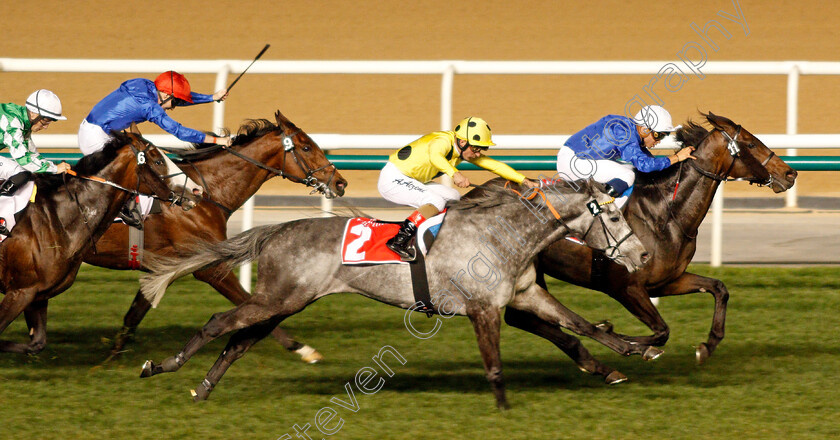 Loxley-0007 
 LOXLEY (Mickael Barzalona) beats DEFOE (left) in The Dubai City Of Gold
Meydan 7 Mar 2020 - Pic Steven Cargill / Racingfotos.com