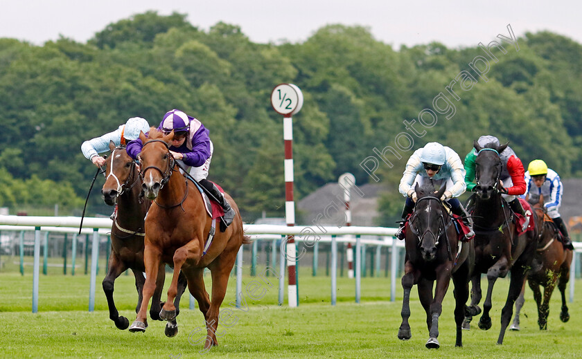 Stage-Effect-0005 
 STAGE EFFECT (Tom Marquand) wins The A&B Engineering Mechanical and Electrical Services EBF Maiden Fillies Stakes
Haydock 24 May 2024 - Pic Steven Cargill / Racingfotos.com