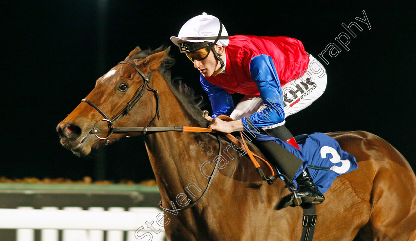 Ejaabiyah-0003 
 EJAABIYAH (David Egan) wins The Unibet British Stallion Studs EBF Fillies Novice Stakes
Kempton 15 Nov 2023 - Pic Steven Cargill / Racingfotos.com