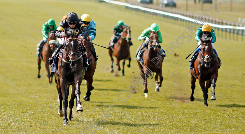 Guns-Of-Leros-0002 
 GUNS OF LEROS (Hector Crouch) wins The MOyes Investments Handicap Newmarket 18 May 2018 - Pic Steven Cargill / Racingfotos.com