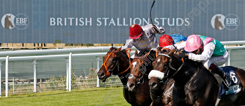 Jouncy-0006 
 JOUNCY (right, Oisin Murphy) wins The British Stallion Studs EBF Maiden Stakes
Goodwood 30 Jul 2024 - Pic Steven Cargill / racingfotos.com