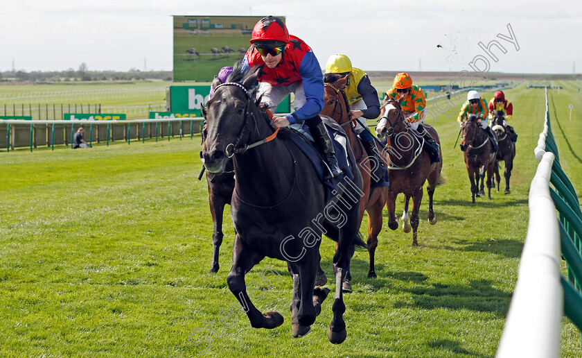 Jackstar-0002 
 JACKSTAR (Richard Kingscote) wins The Montaz Restaurant EBF Novice Stakes Newmarket 17 Apr 2018 - Pic Steven Cargill / Racingfotos.com