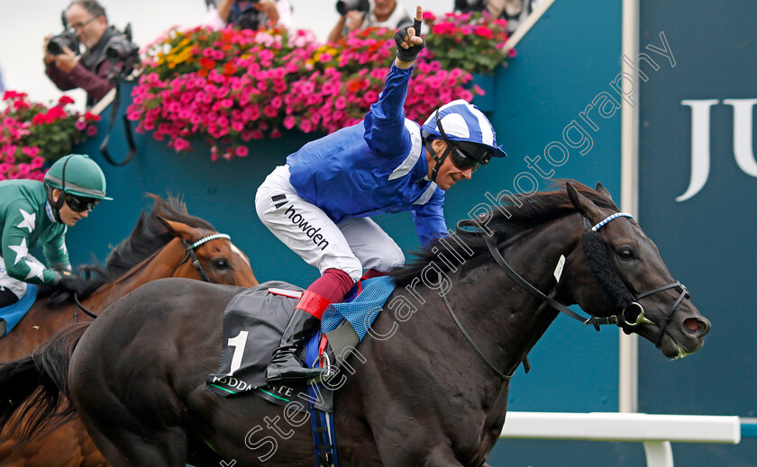 Mostahdaf-0001 
 MOSTAHDAF (Frankie Dettori) wins The Juddmonte International Stakes
York 23 Aug 2023 - Pic Steven Cargill / Racingfotos.com